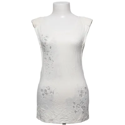 Top (Wit) van Reverse Katoen, Polyester