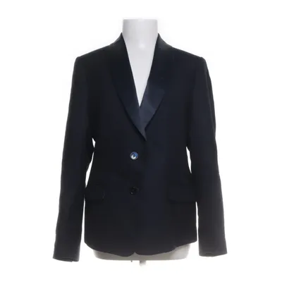 Smokingblazer (Sort) fra GANT Cupro, Uld, Viscose