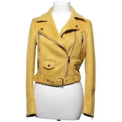 Bikerjacka (Gul) från Zara Basic Outerwear Elastan, Polyester
