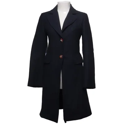 Coat (Blue) from Femme by Michele Rossi Cotton, Viscose, Wool