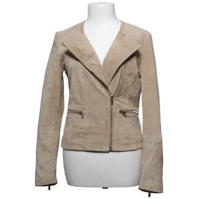 Bikerjacka (Beige) från Mango Skinn, Polyester