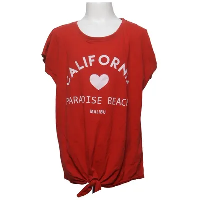 T-shirt (Red) from Red & Blue Cotton, Polyester