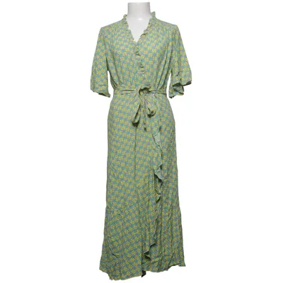 Wrap dress (Green, Yellow, Pink) from Luxzuz Viscose