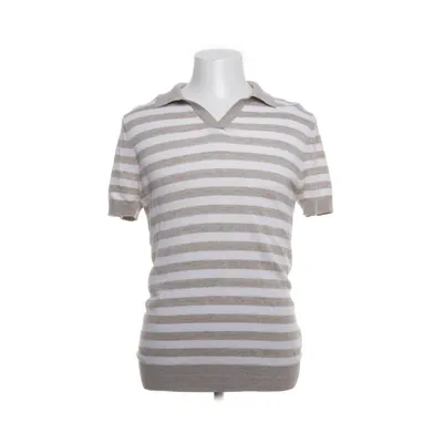 Poloshirt (Beige, Wit) van Suitsupply Katoen, Linnen