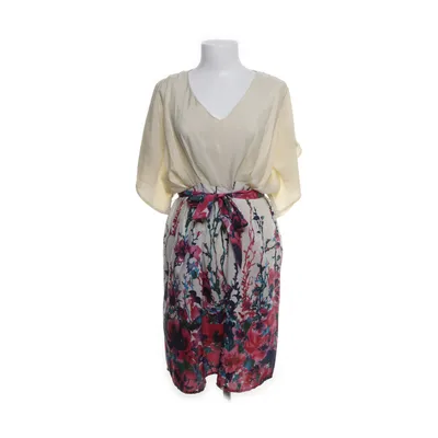 Dress (Beige, Multicolored) from Uttam London Polyester