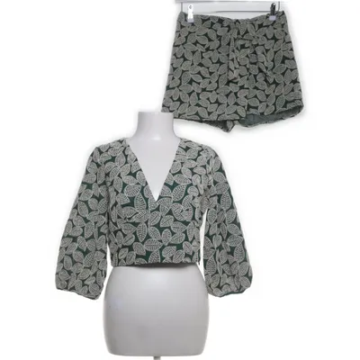 Ensemble (Vert, Blanc) de Zara Coton