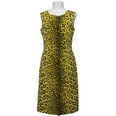 Dress (Yellow, Black) from Moschino Jeans Acetate, Cotton, Viscose