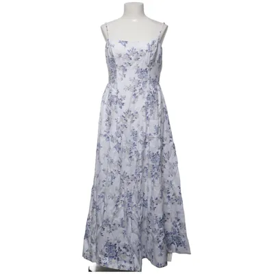 Jurk (Wit, Blauw) van Reformation Linnen, Organisch katoen