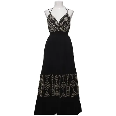 Maxi jurk (Zwart, Beige) van Azara Paris Katoen