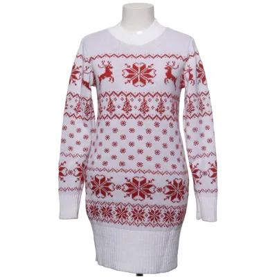 Julesweater (Hvid, Rød) fra STL Akryl, Polyamid, Uld
