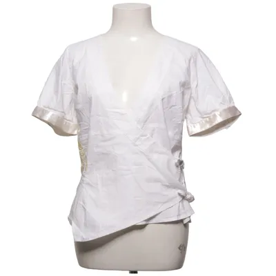 Wrap blouse (Crystler) from Isabell Kristensen Cotton, Elastane, Metallic fiber, Polyester