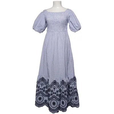 Långklänning (Blå, Vit) från Zara Bomull