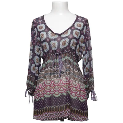 Blouse (Purple, Multicolored) from Fashion Elle