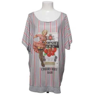 T-shirt (Grå, Röd) från Amy Vermont Elastan, Polyester, Viskos