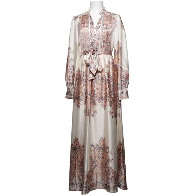 Långklänning (Beige, Flerfärgad) från Neo Noir Polyester