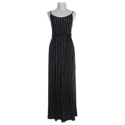 Maxi dress (Black, White) from Gina Collection Elastane, Viscose