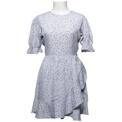 Omlottklänning (Blå, Flerfärgad) från Influence Polyester