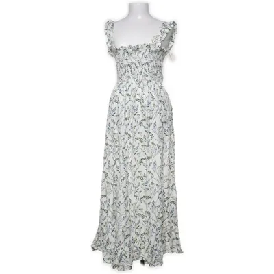 Långklänning (Vit, Blå, Grön) från Zara Bomull, Linne, Viskos