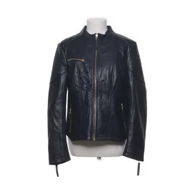 Läderjacka (Blå) från Patrizia Dini Polyester, Skinn