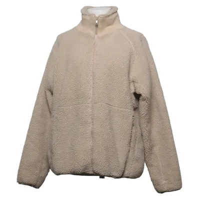 Fleece jacket (Beige) from Brandy Melville Cotton, Polyester