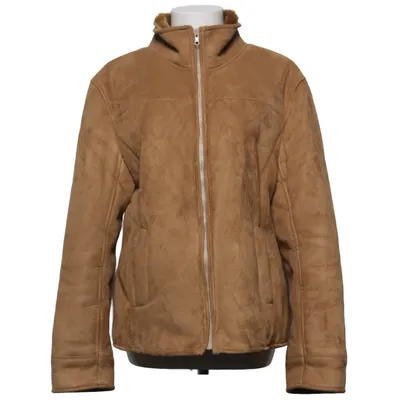 Veste en peau de mouton retournée (Marron) de Identic Polyester