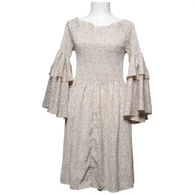 Klänning (Beige, Flerfärgad) från Shein Curve Bomull, Polyester