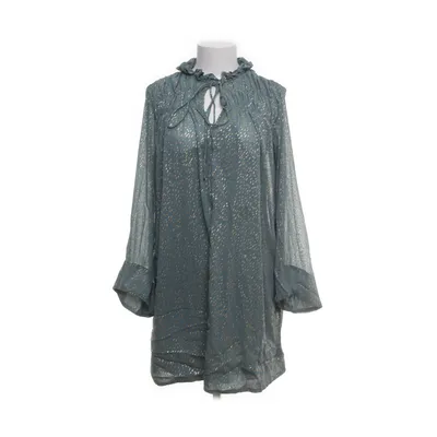 Jurk (Turquoise, Goud) van H&M Conscious Collection Polyester