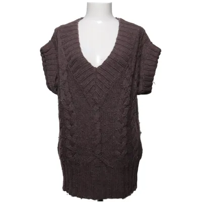 Pull sans manches (Marron) de Massimo Dutti Mohair, Laine