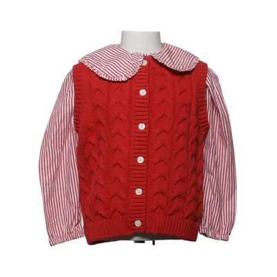 Twinset (Rød, Hvid) fra Tu Bomuld