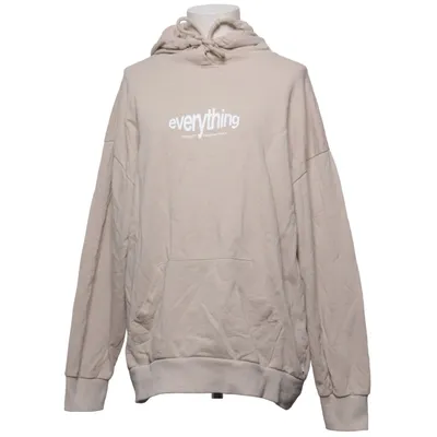 Hoodie (Beige, White) from Pacific Republic Pull & Bear Cotton