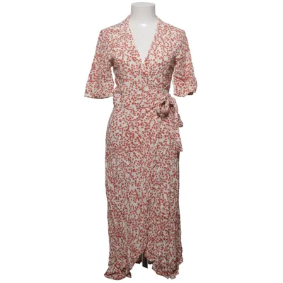 Wrap dress (Red, Beige) from Ganni