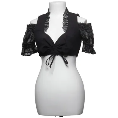 Dirndlblus (Svart) från Bergweiss Trachten Bomull, Polyester