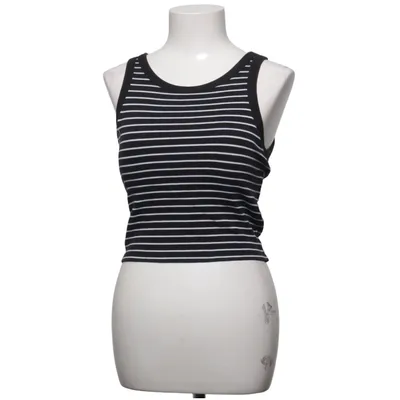 Tank Top (Black, White) from Uniqlo Cotton, Elastane, Polyester
