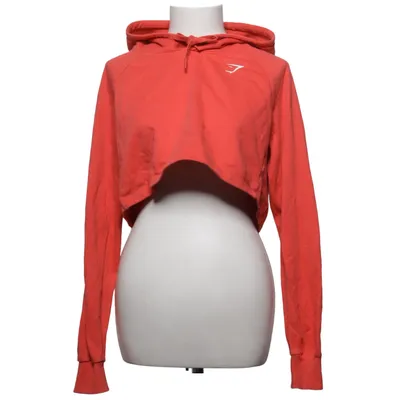 Huvtröja (Röd) från Gymshark Bomull, Elastan, Polyester