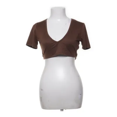 Crop top (Bruin) van Night Addict Elastaan, Polyester