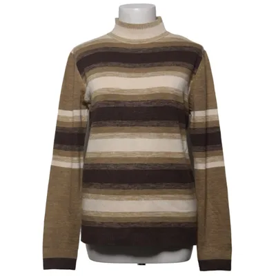 Rollkragenpullover (Grün, Braun, Beige) von Sally Baumwolle, Polyamid, Wolle