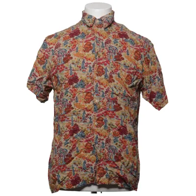 Chemise à manches courtes (Beige, Multicolore) de Maestro Viscose