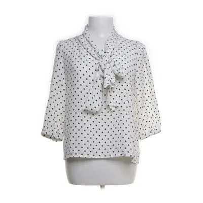 Strikblouse (Wit, Blauw) van Greta Zijde
