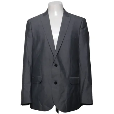 Blazer (Gray) from Harry Brown Polyester, Viscose