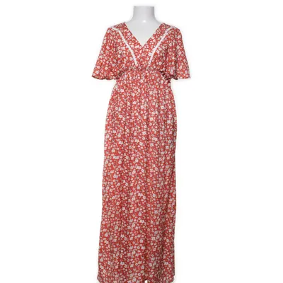 Maxi jurk (Rood, Wit, Meerkleurig) van Vintage Dressing Polyester