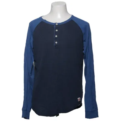 Henley T-shirt (Blå) fra Vailent Clothing Bomuld