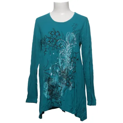 T-shirt à manches longues (Bleu) de Trofé Coton, Viscose