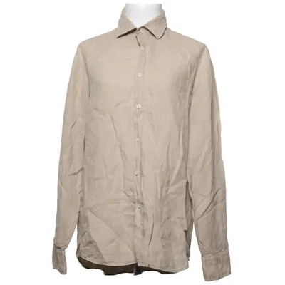 Shirt (Beige) van Massimo Dutti Linnen