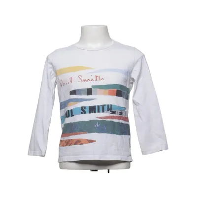 Langærmet t-shirt (Hvid, Flerfarvet) fra Paul Smith Junior Bomuld
