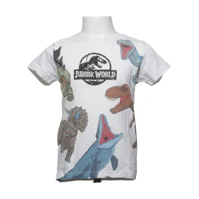 T-shirt (Blanc, Multicolore) de Jurassic Park Coton