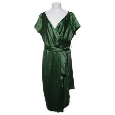 Slå-om-kjole (Grøn) fra Pinup Couture Bomuld, Elastan, Polyester