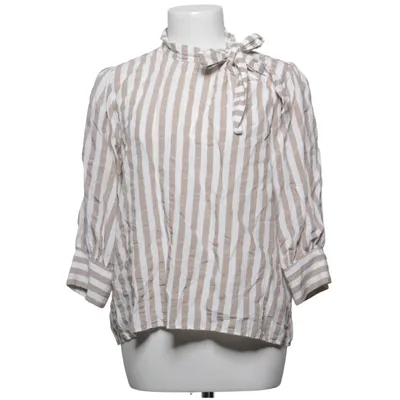 Blouse (Beige, Blanc) de Visual Clothing Project Polyamide, Viscose