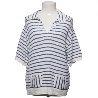 Top (Blauw, Wit) van Oui Katoen