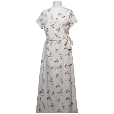 Wrap dress (White, Multicolored) from Dreimaster Polyester