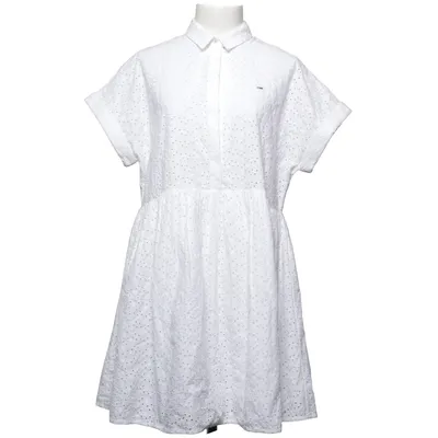 Kjole (Hvid) fra Tommy Hilfiger Jeans Bomuld, Polyester